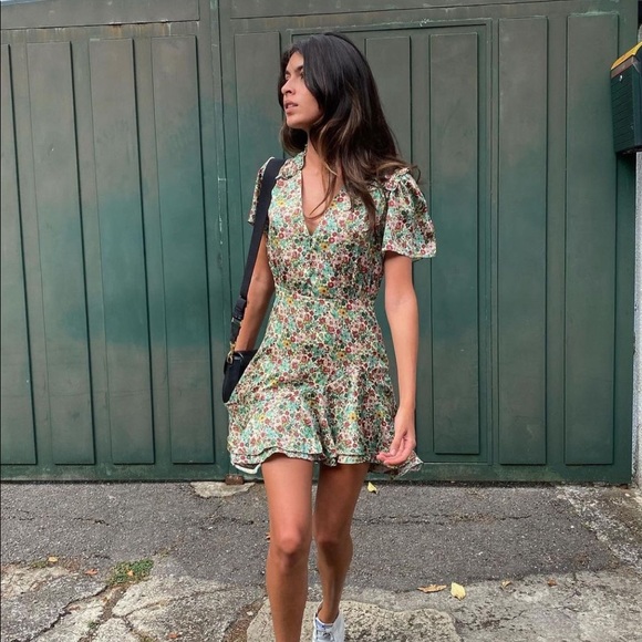 🌸 SANDRO 🌸Fee Floral Ruffle Dress SANDRO - Picture 14 of 16